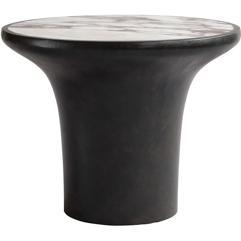Trumpet Sidebord Coffee / Calacatta, 35 cm