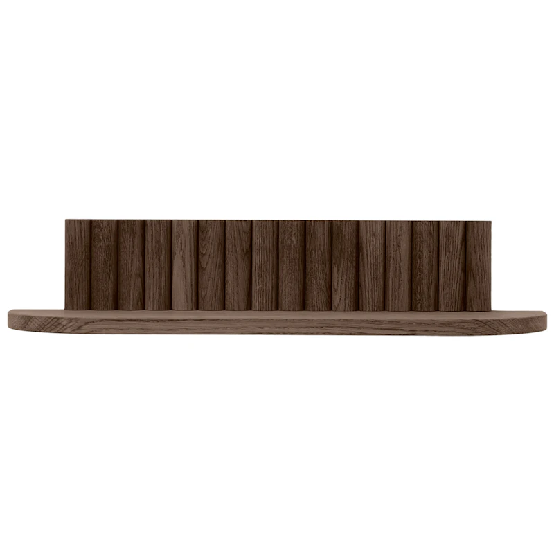 Pillar Væghylde 60 cm, Røget Eg