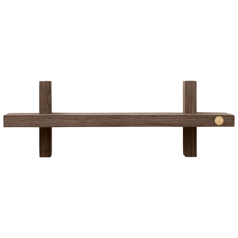 Treat Væghylde 34 cm, Røget Eg