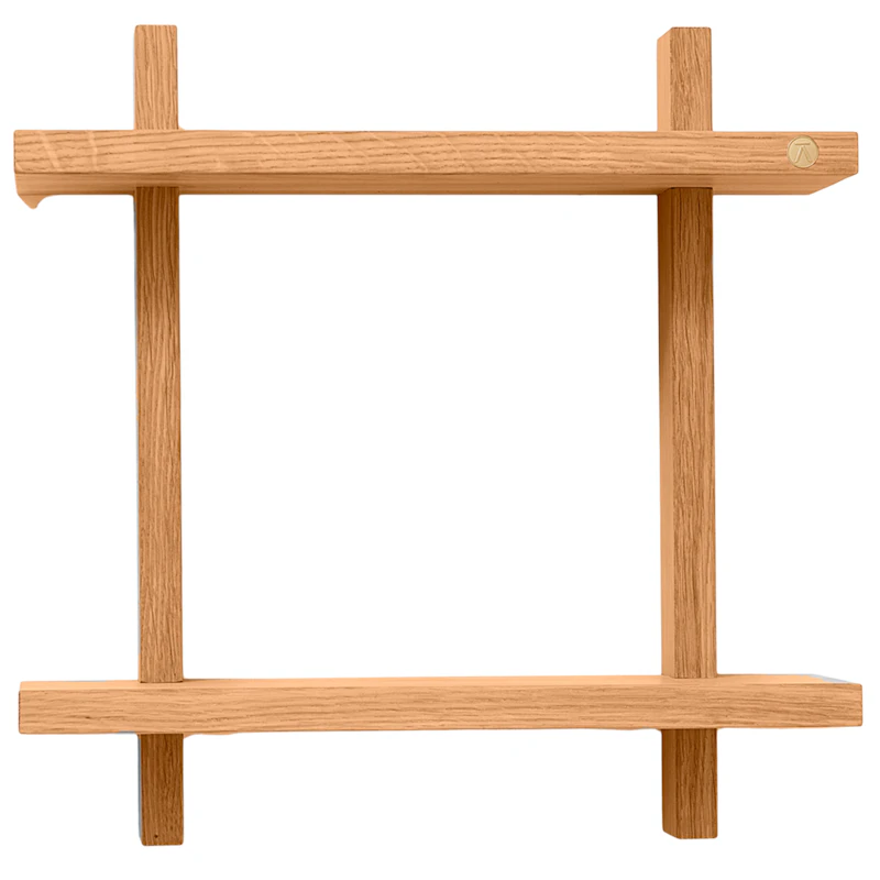 Treat Væghylde Dobbelt 34x34 cm, Olieret Eg