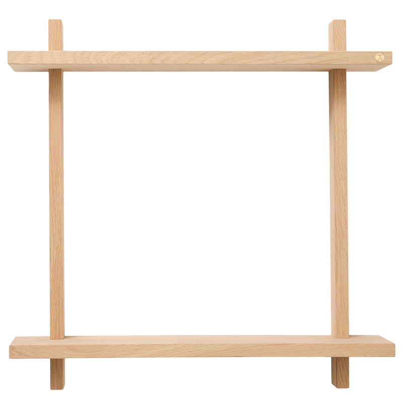 Treat Væghylde Dobbelt 50x50 cm, Eg