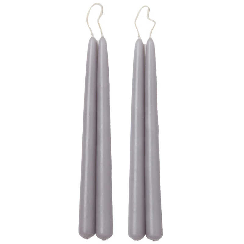 Blossom Stearinlys 4-pak, Cool Grey