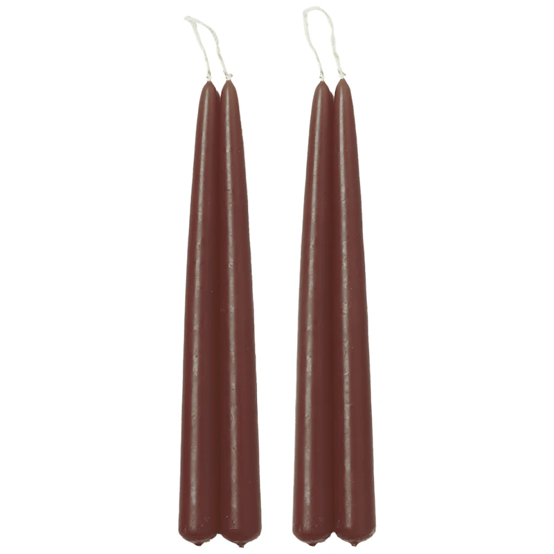 Blossom Stearinlys 4-pak, Røget Eg