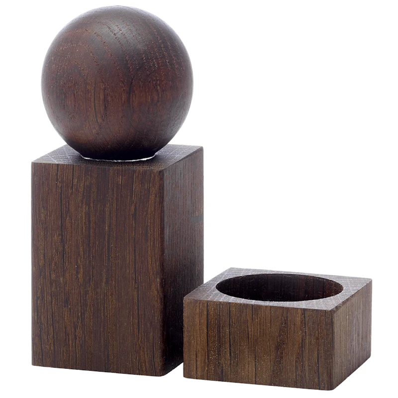 Twist Salt And Pepper Set, Smoked Oak