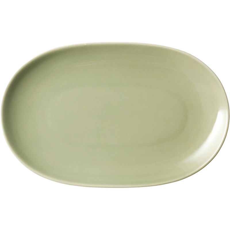 24h Oval Plade 18x28 cm, Sage