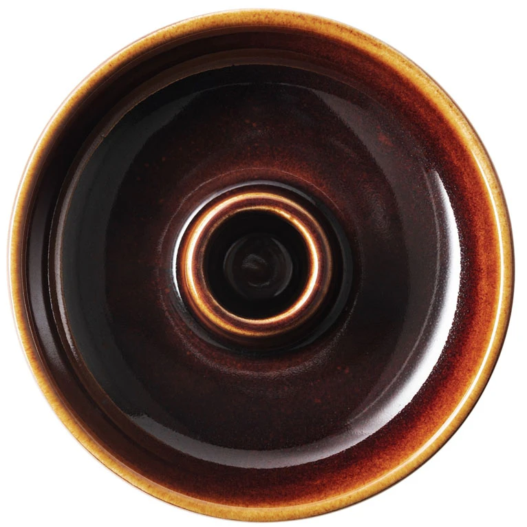 Arabia Kirnu Lysestage 11x3,5 Cm - Lysestager Vitroporcelain Brun - 1080017