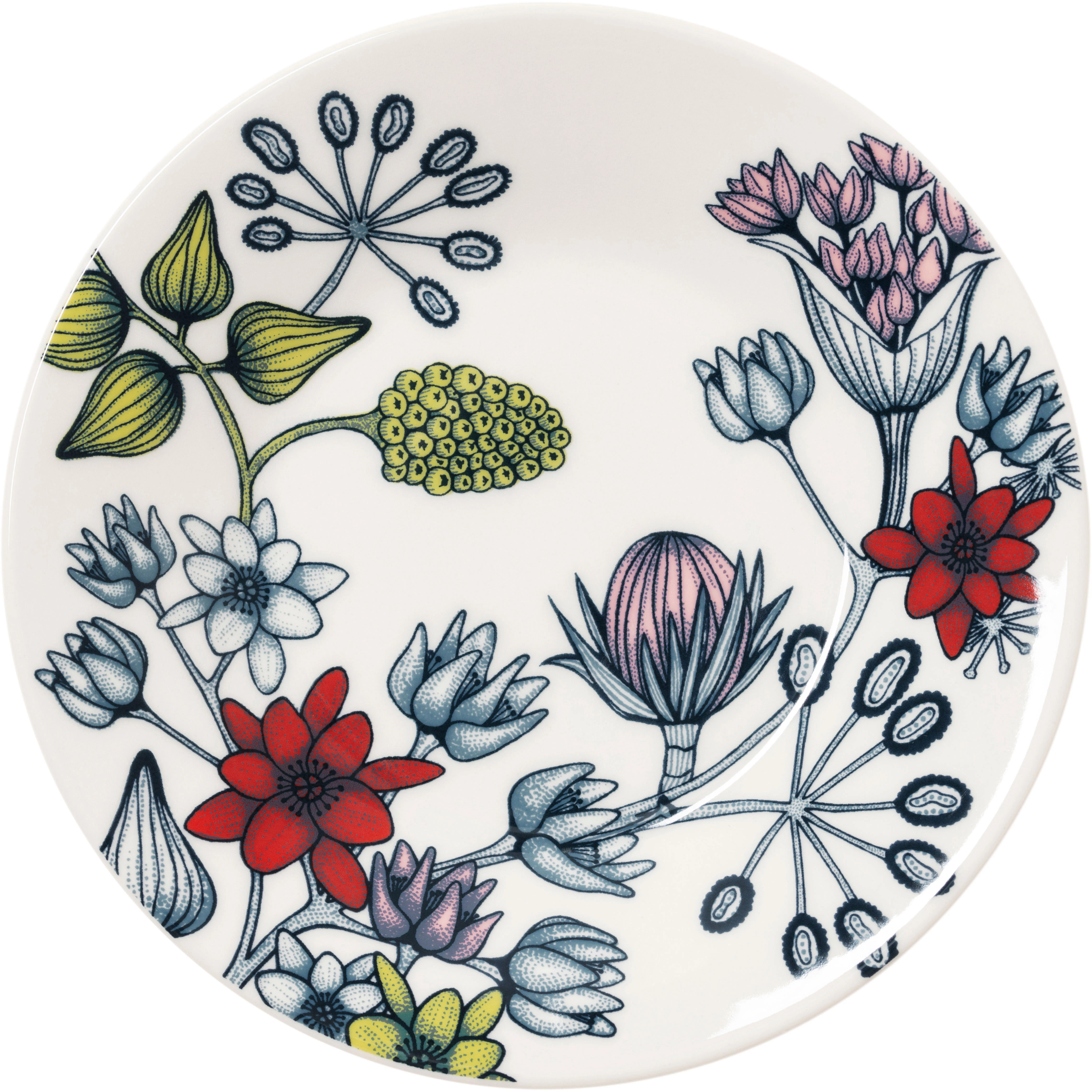 Arabia Runo Fad Sommarstr&aring;le 14 Cm - &oslash;vrige-tallerkner-fad Vitroporcelain Multi - 1082521
