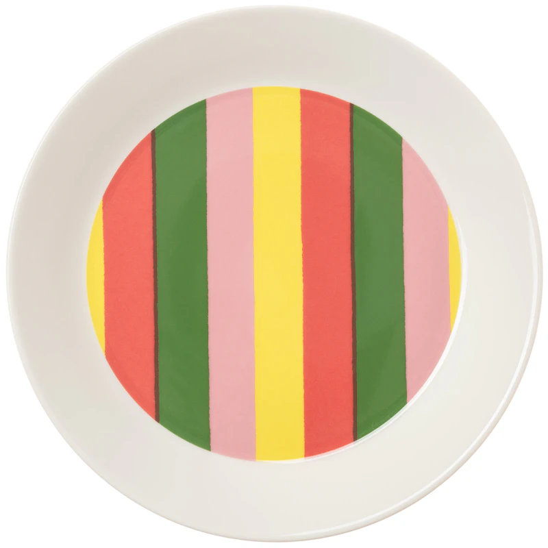 Vuokko Pieni 4-raita Tallerken 21 cm, Multi