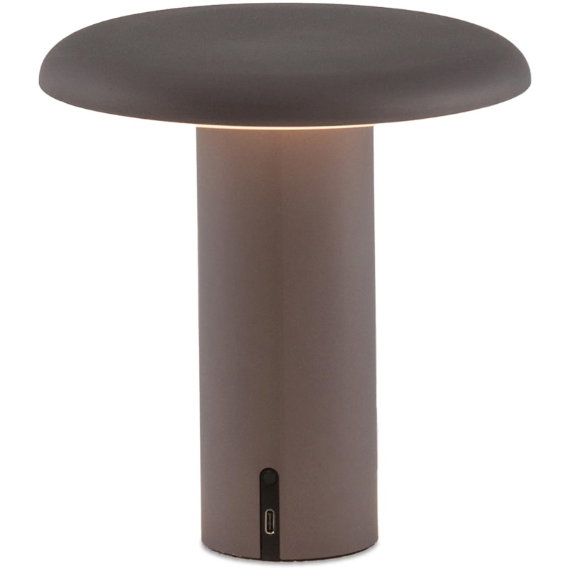 Takku Bordlampe Bærbar, Anodized Grey