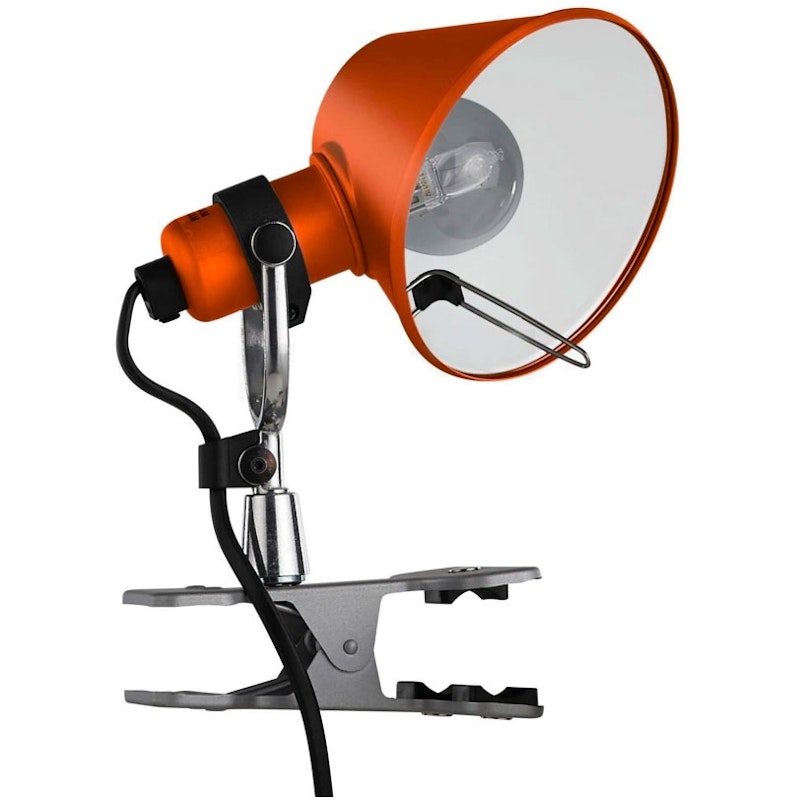 Tolomeo Micro Pinza Clamp Spotlight, Orange