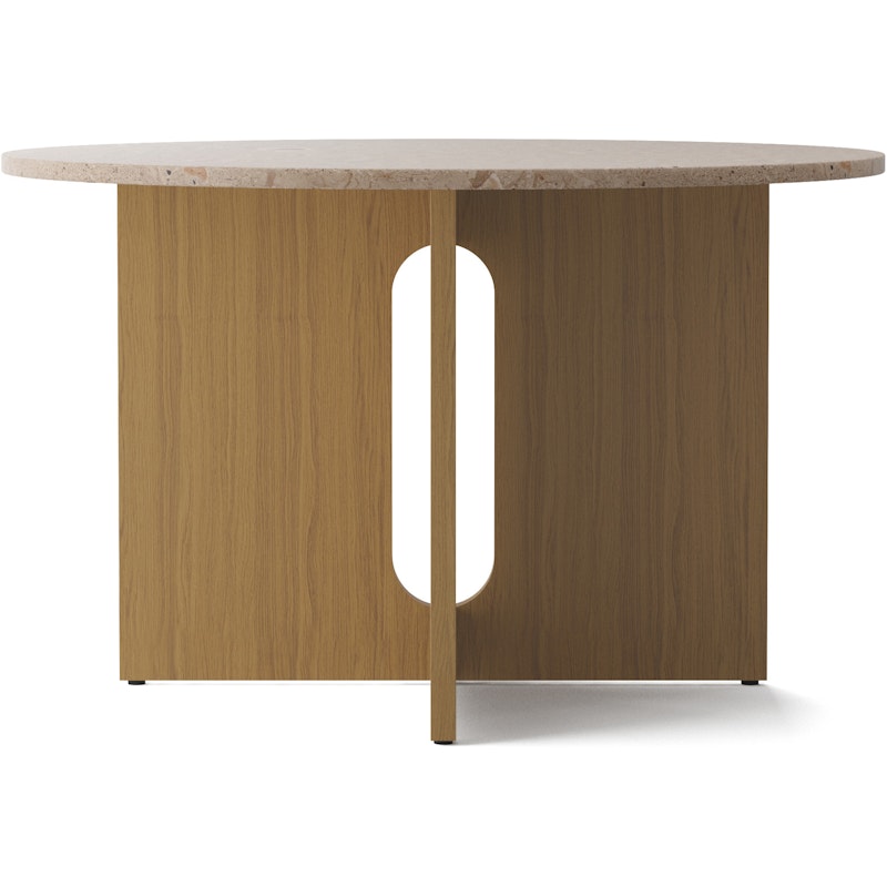 Androgyne Spisebord Ø120 cm, Naturlig Eg / Sand