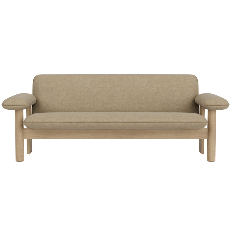 Brasilia 2-Personers Sofa, Eg / Bouclé 02 Beige