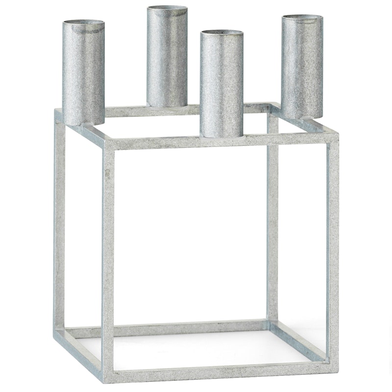 Kubus 4 Lysestage, Zink