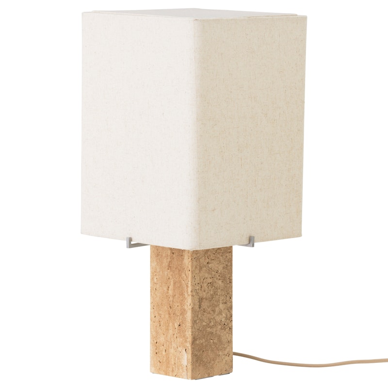 Nonna Bordlampe 49 cm, Travertin / Sand