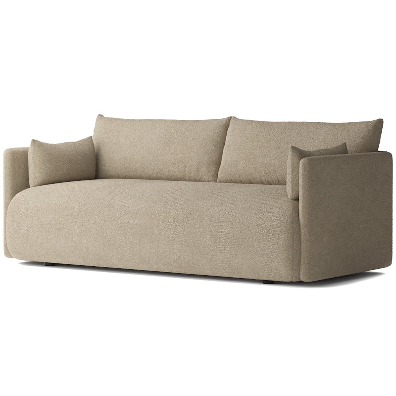 Offset 2-personers Sofa, Bouclé Beige