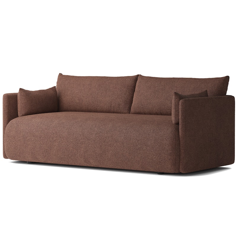 Offset 2-personers Sofa, Bouclé Bordeaux