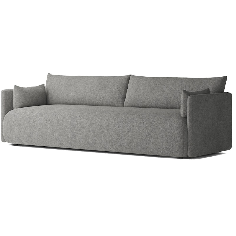 Offset 3-personers Sofa, Bouclé Mørkegrå Melange