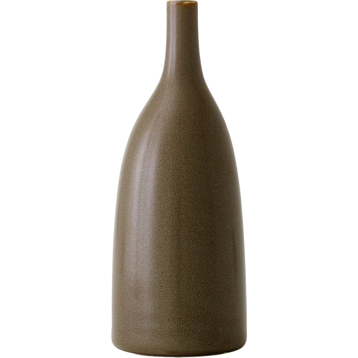 Audo Copenhagen Strandgade Stilkvase &Oslash;10x25 Cm Olivengr&oslash;n - Vaser Keramik Olive Green - 81111001013