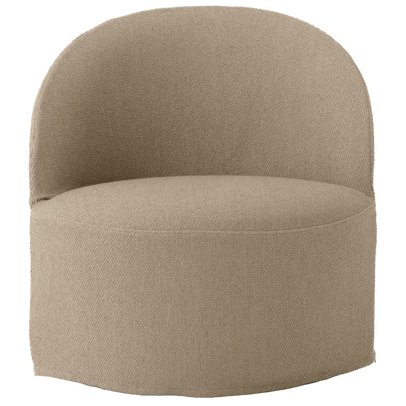 Tearoom Loungestol Med Drejefod, Logan Sand