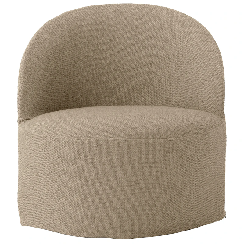 Tearoom Loungestol Med Drejefod, Logan Sand