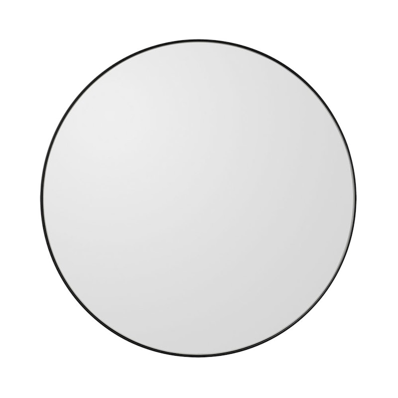 Circum Vægspejl Ø70 cm, Sort / Klart