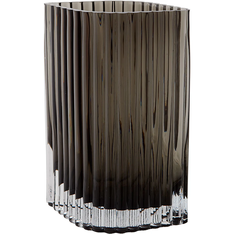 Folium Vase 25 cm, Sort