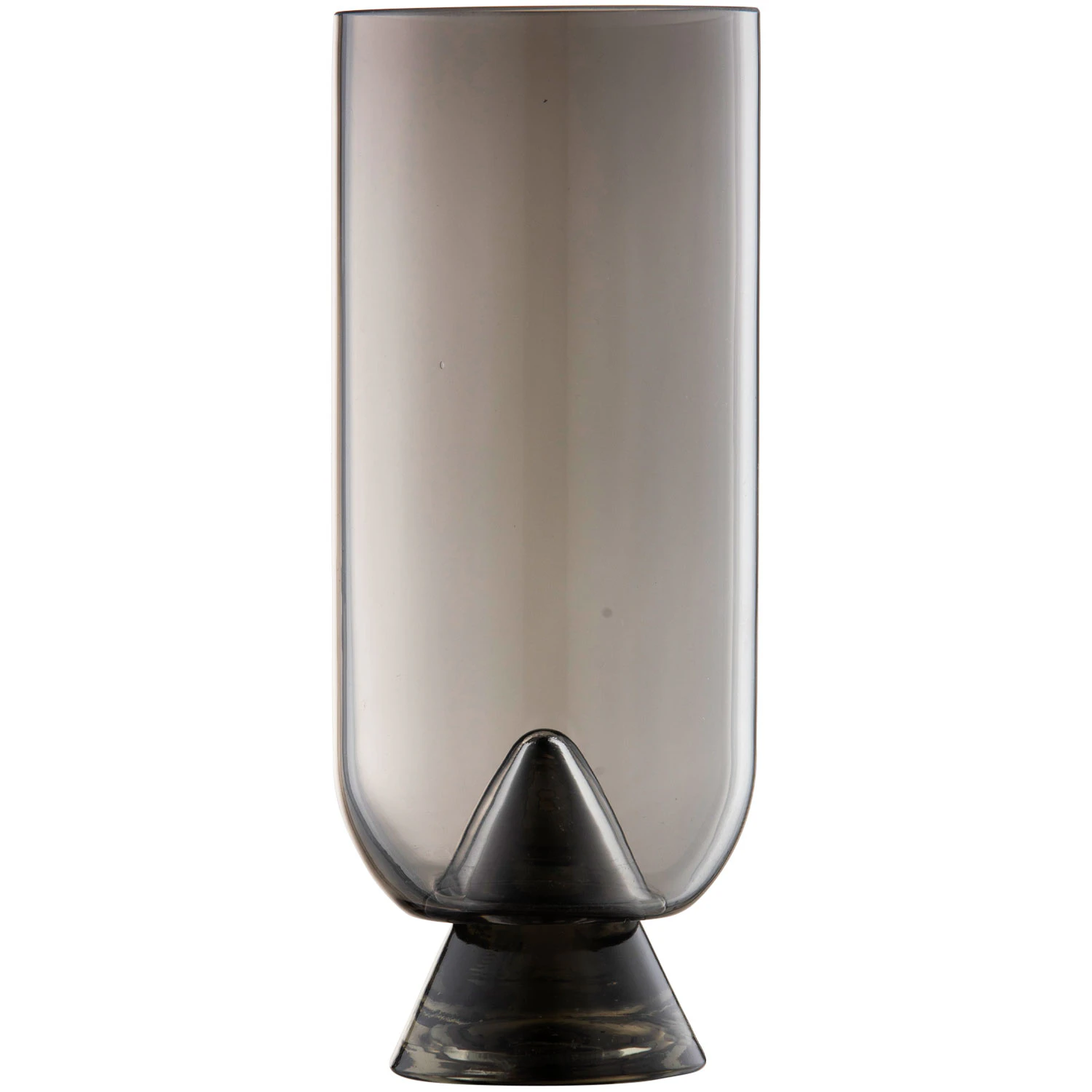 Aytm Glacies Vase 23,5 Cm - Vaser Glas Sort - 508080050014