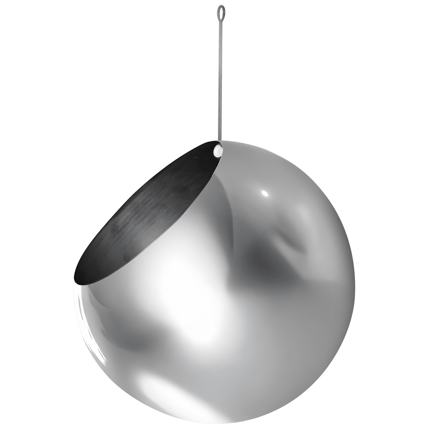 Aytm Globe H&aelig;ngekrukke &Oslash;17 Cm S&oslash;lv - Krukker Rustfrit St&aring;l Silver - 509510004011