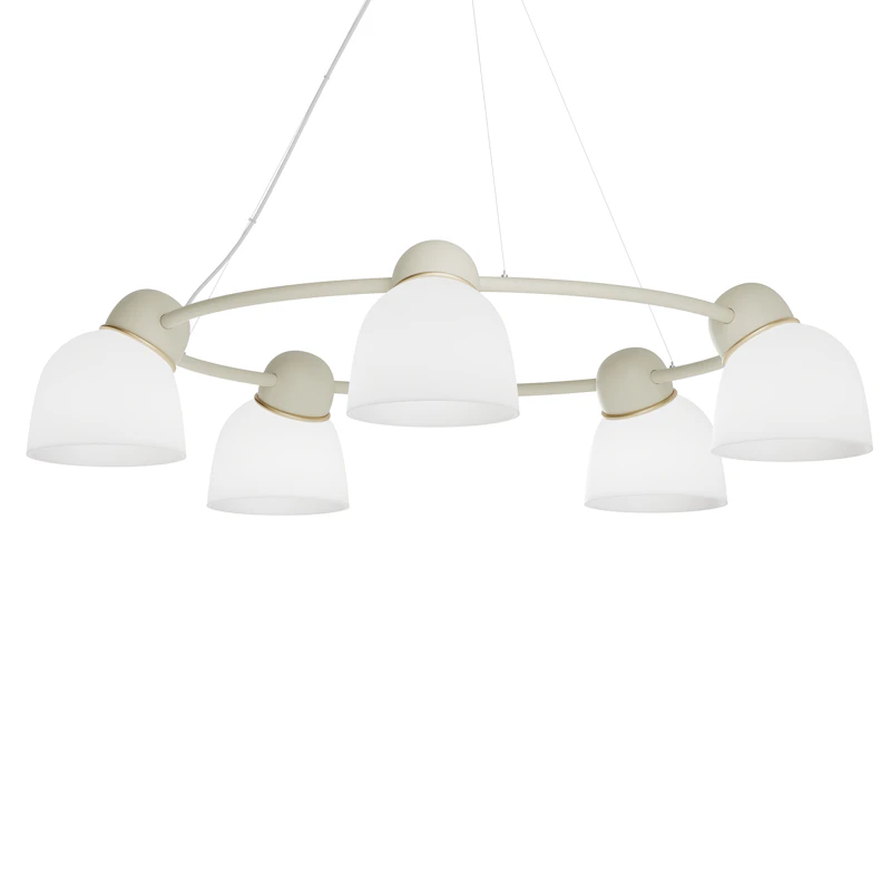 Bird Lysekrone Ø95 cm, Opal / Sand