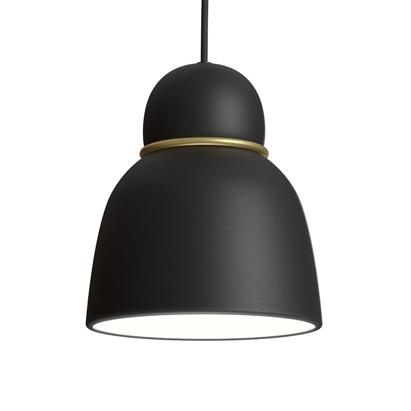 Bird Pendel Ø17 cm, Sort / Messing