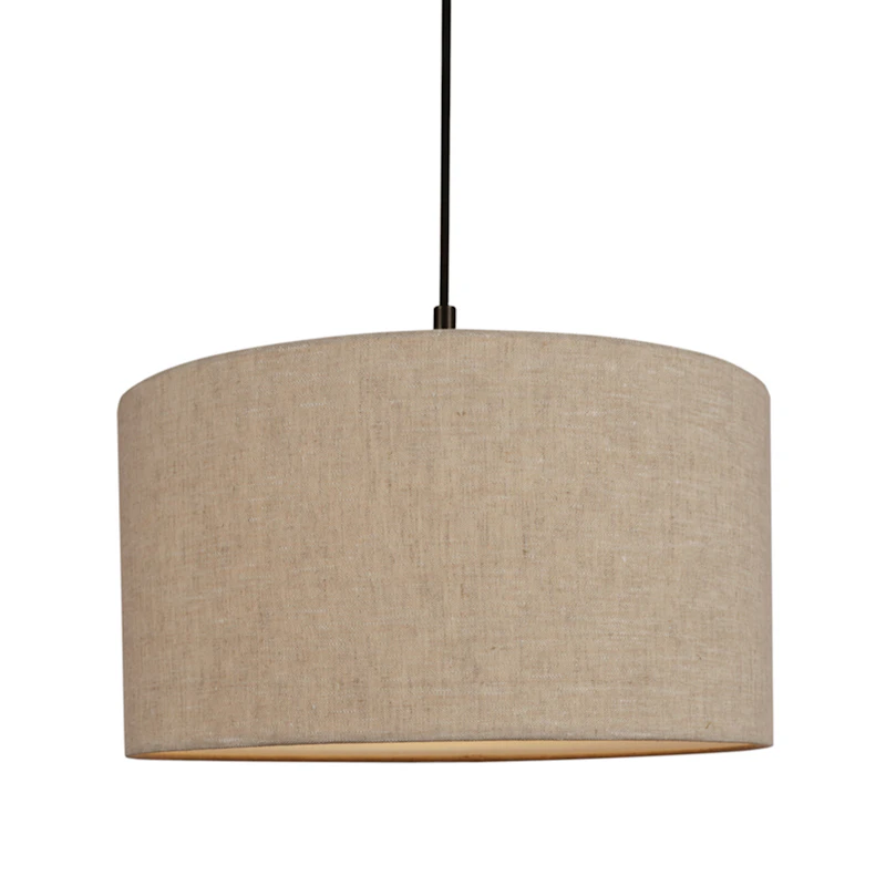 Soft Pendel Ø44 cm, Metallisk Bronze / Linen Natural