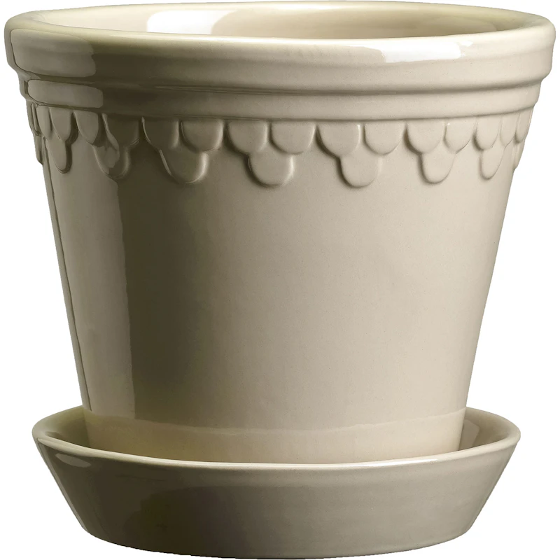 Copenhagen Krukke med Underkop Sand Stone, Ø10 cm