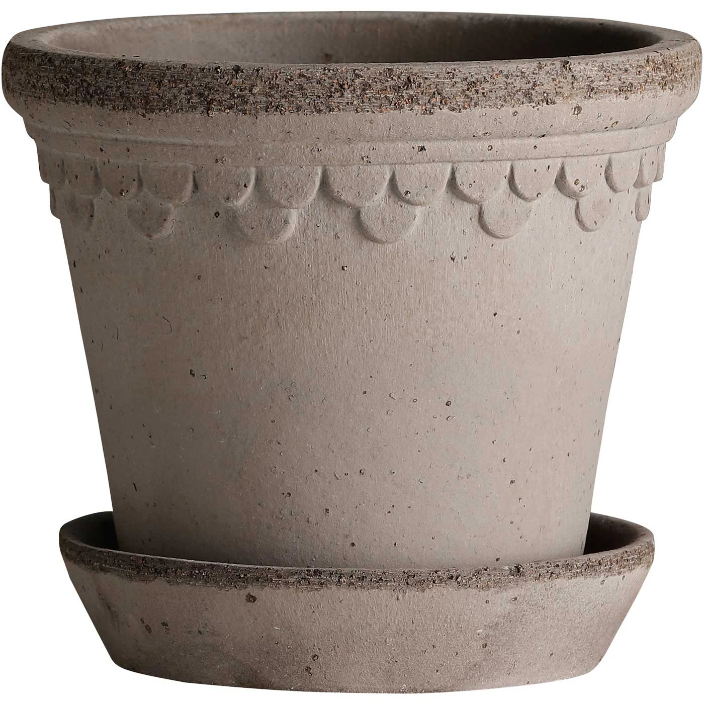 Bergs Potter Copenhagen Pot Grey 14 Cm - Krukker Ler Gr&aring; - KG14S