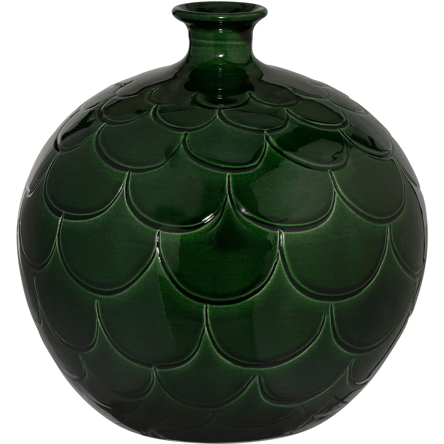 Bergs Potter Misty Vase 23 Cm Green - Krukker Ler Smaragd - MCG23V