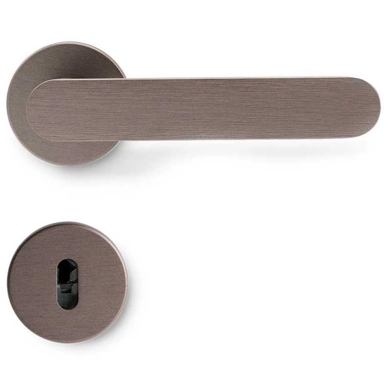 Vibe Plain Dørhåndtag Med Nøgleplade, Dark Bronze