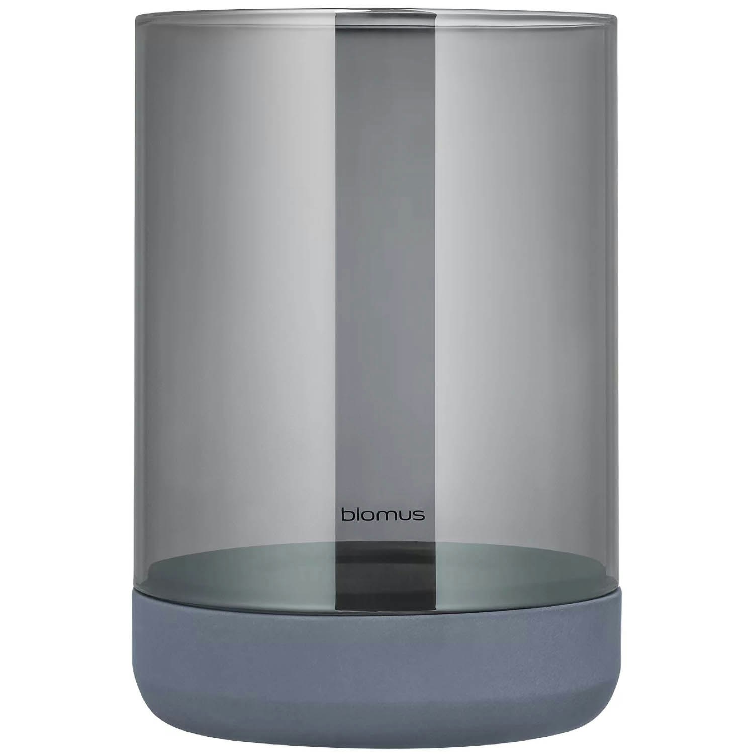 Blomus Calma Lysestage Steel Grey/smoke 22,5 Cm - Lysestager St&aring;l Steel gray - 66231