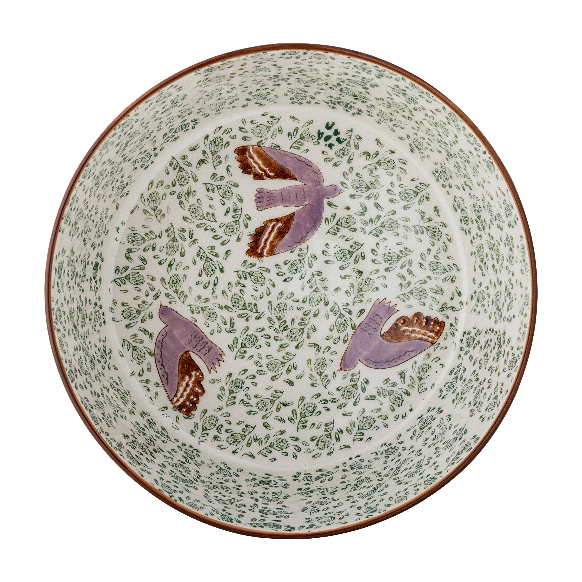 Bloomingville Hezha Bowl Green - Serveringssk&aring;le Stent&oslash;j Gr&oslash;n - 82072767
