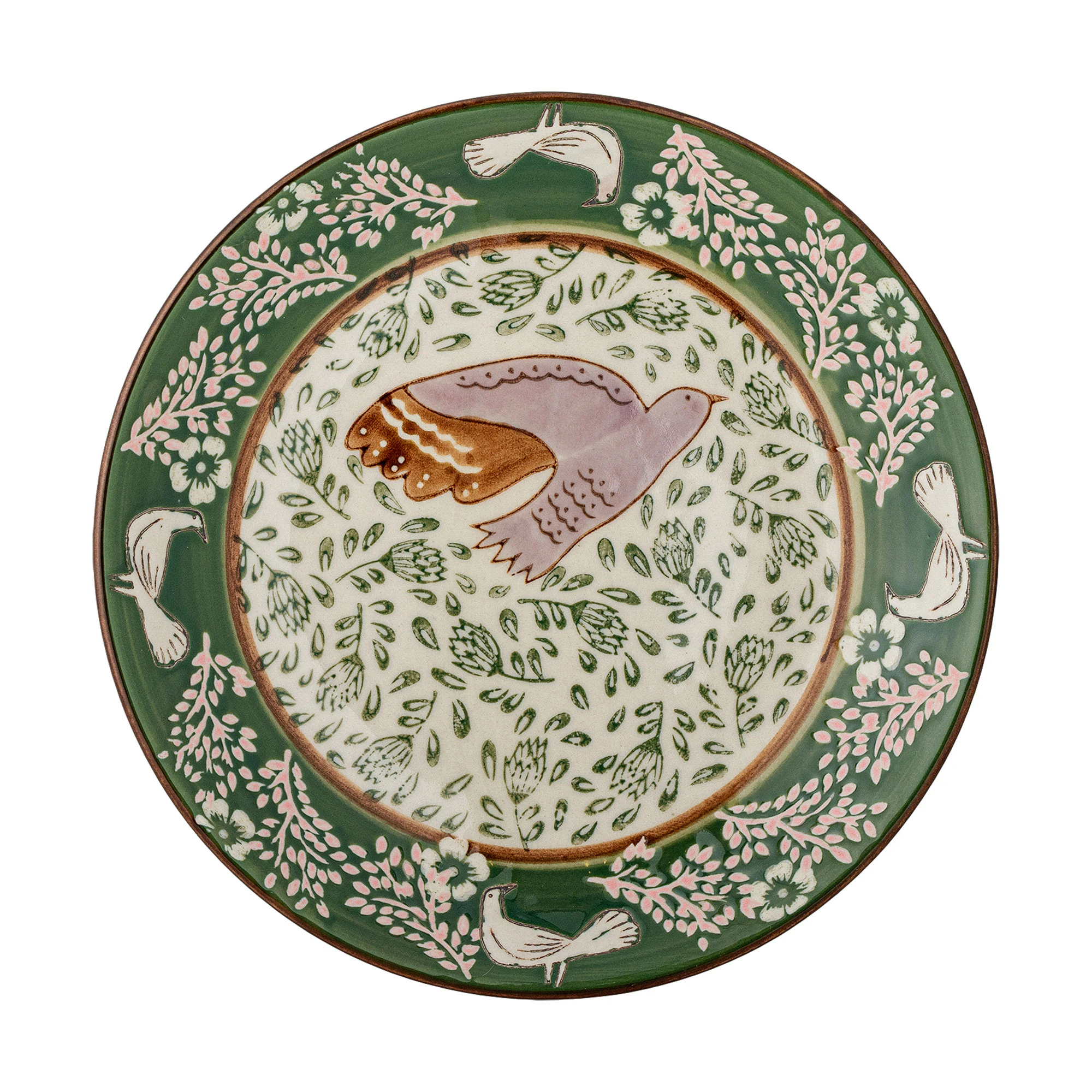 Bloomingville Hezha Side Plate Green - Asietter Stent&oslash;j Gr&oslash;n - 82063111