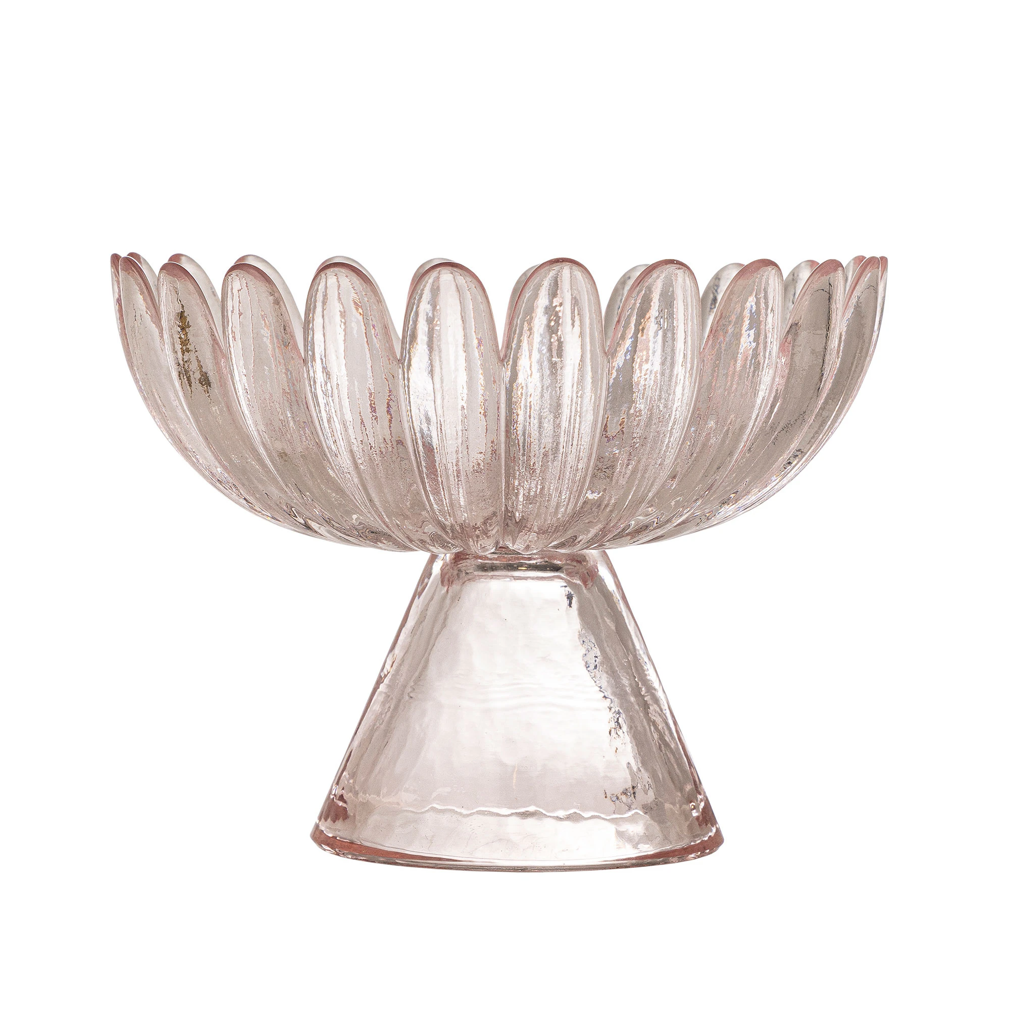 Bloomingville Nalu Pedestal Bowl &Oslash;13 Cm - Serveringssk&aring;le Glas Rose - 82068719
