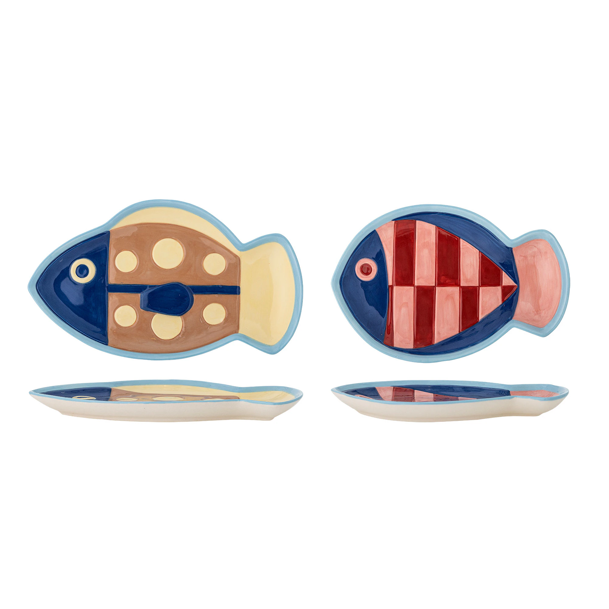 Bloomingville Willy Side Plate 2-pack - Asietter Stent&oslash;j Multi - 82063207