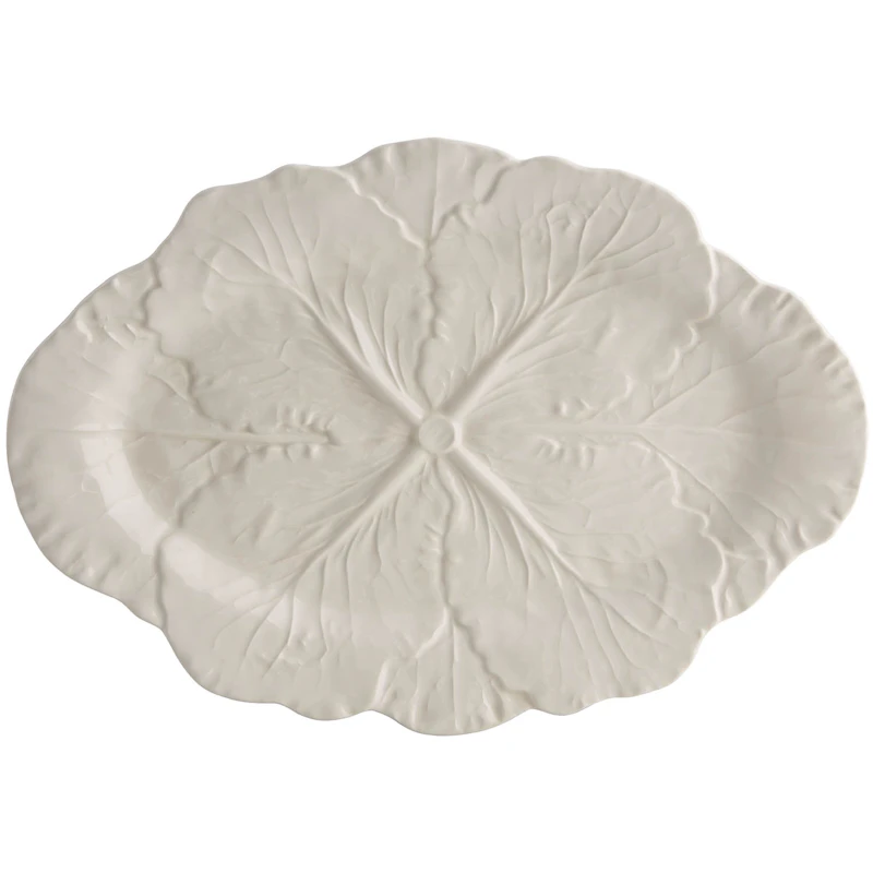 Cabbage Serveringsfad 37,5 cm, Branco