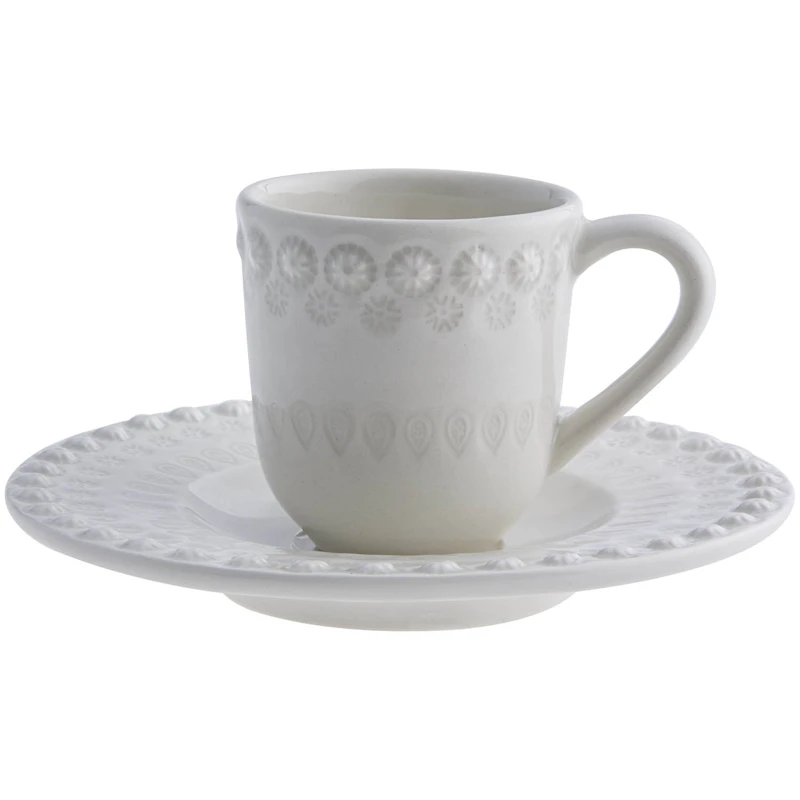 Fantasy Kaffekop Med Underkop, Cinza