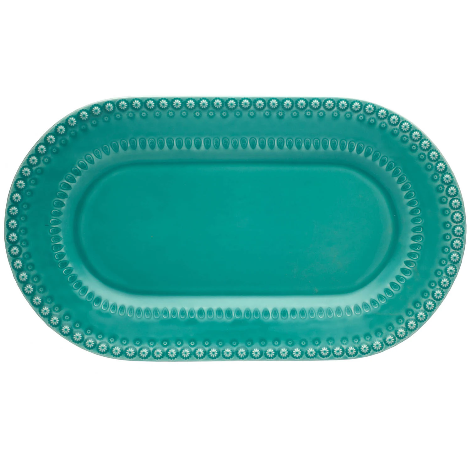 Bordallo Pinheiro Fantasy Serveringsfad 45 Cm - &oslash;vrige-tallerkner-fad Lert&oslash;j Turkis - 65004646