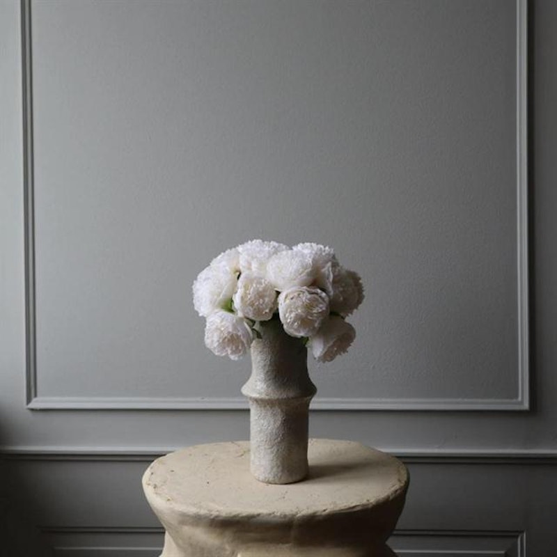 Grand Mini Peony Buket Hvid