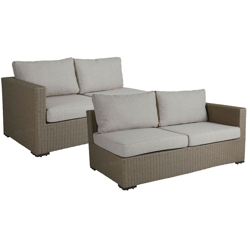 Funkia Modulsofa Endestykker 2-pak, Beige/Sand