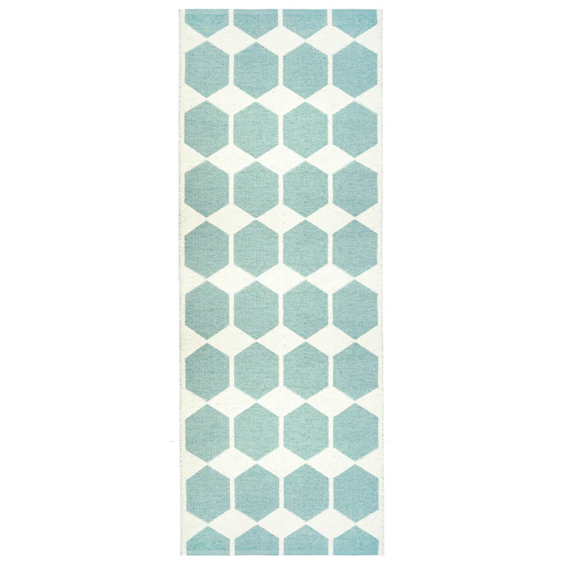 Anna Tæppe Aqua, 70x200 cm