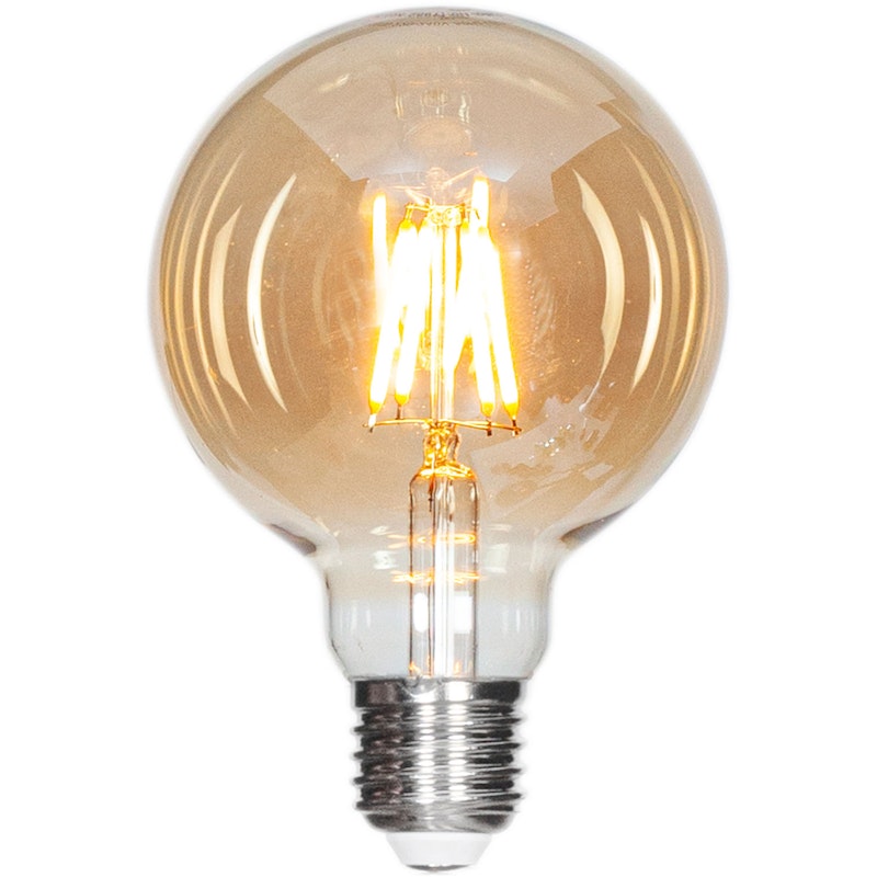 E27 LED dæmpbar Globe 4W 2000K 320lm 95 mm, Amber