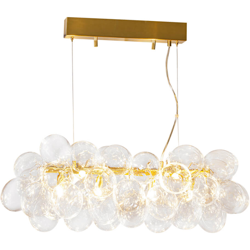 Gross Bar Pendant 80 cm, Klar / Messing