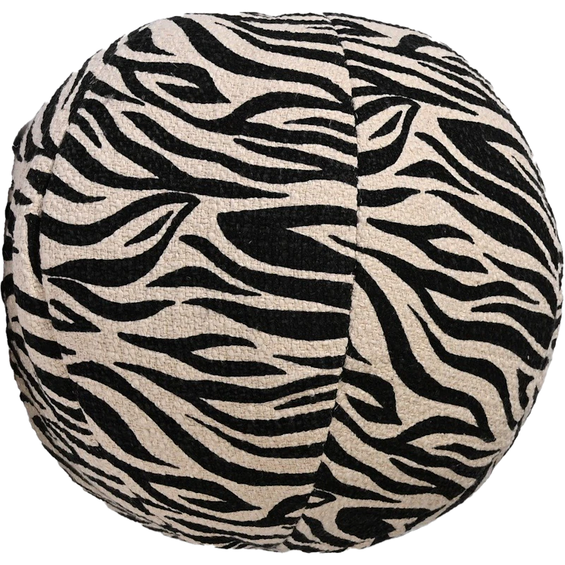Anima Pude Rund Zebra, Sort