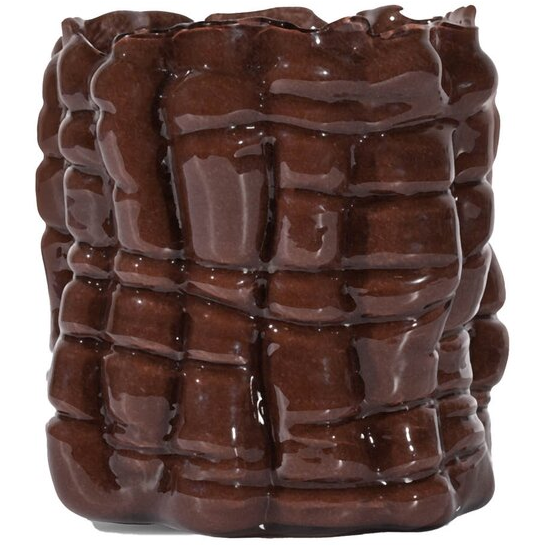 Byon Laranne Lysestage 10 Cm - Lysestager Mundbl&aelig;st Glas Brun - 5280607704